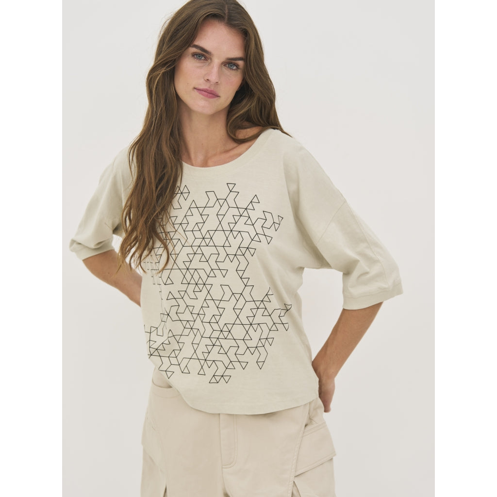 Nü Denmark Delin T-shirt Bone Creme