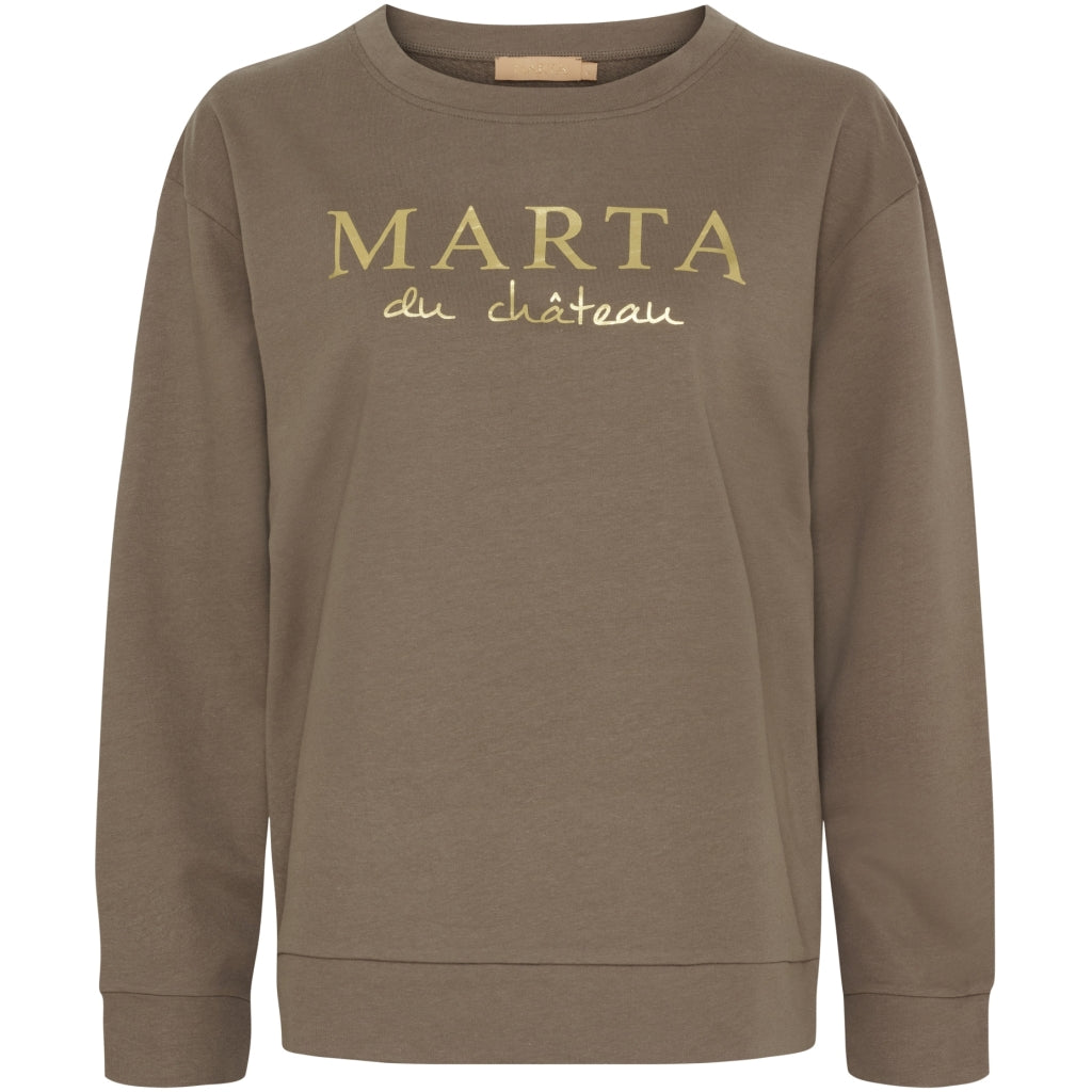 Marta Du Chateau Annemette Sweatshirt Fango Brun