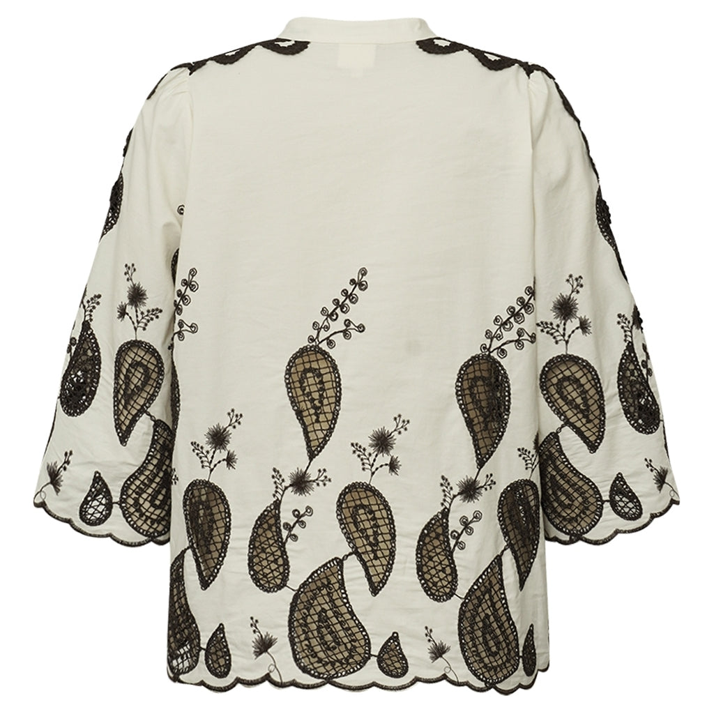 GOSSIA MiraaGO Bluse Creme Brun