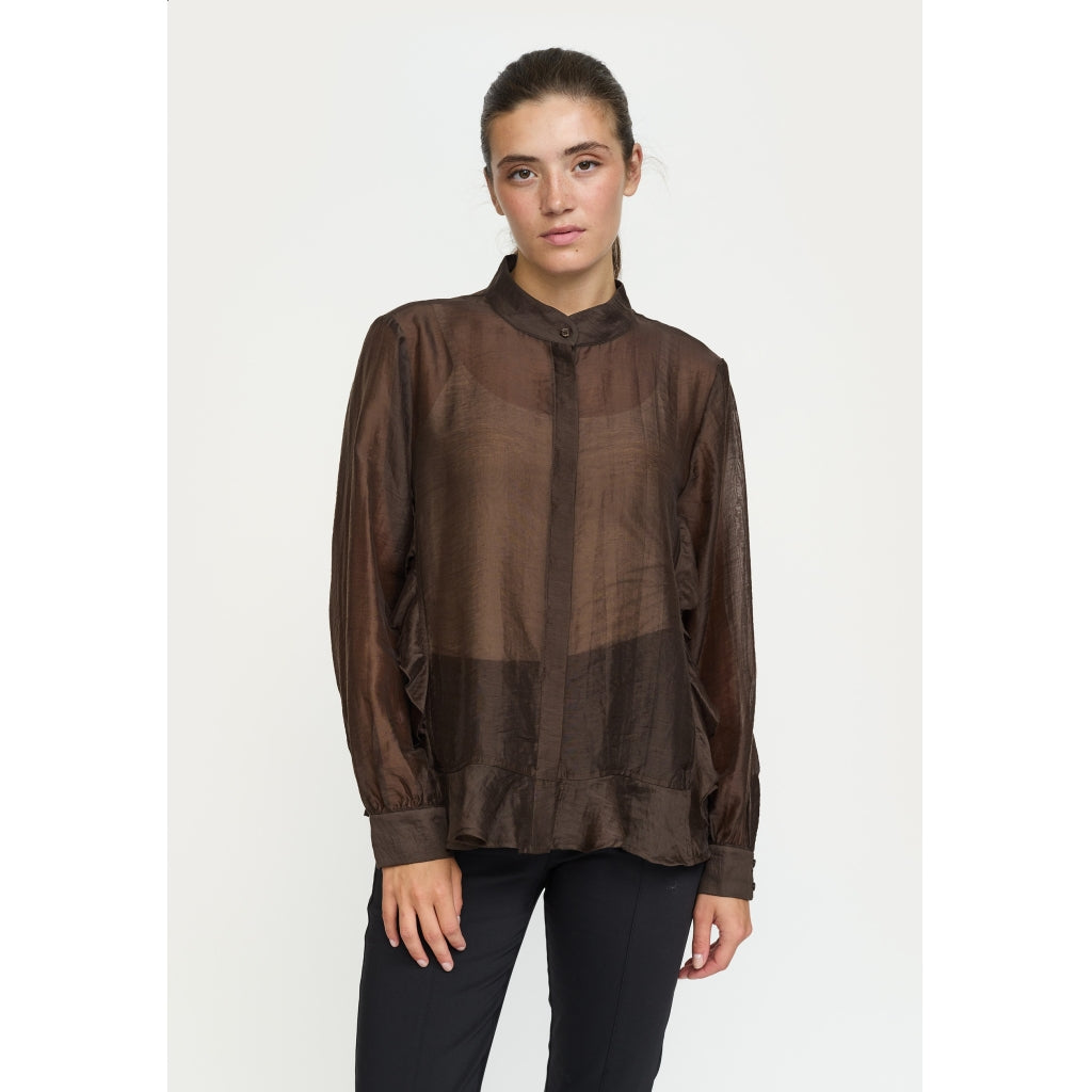 Soft Rebels Rachel Frill Skjorte Demitasse Brun