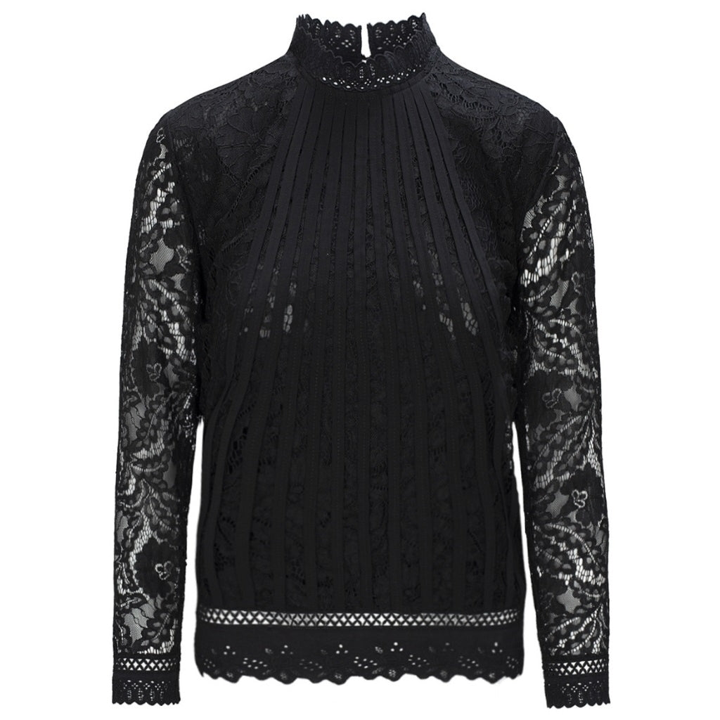 One Two Laizy Bluse Sort