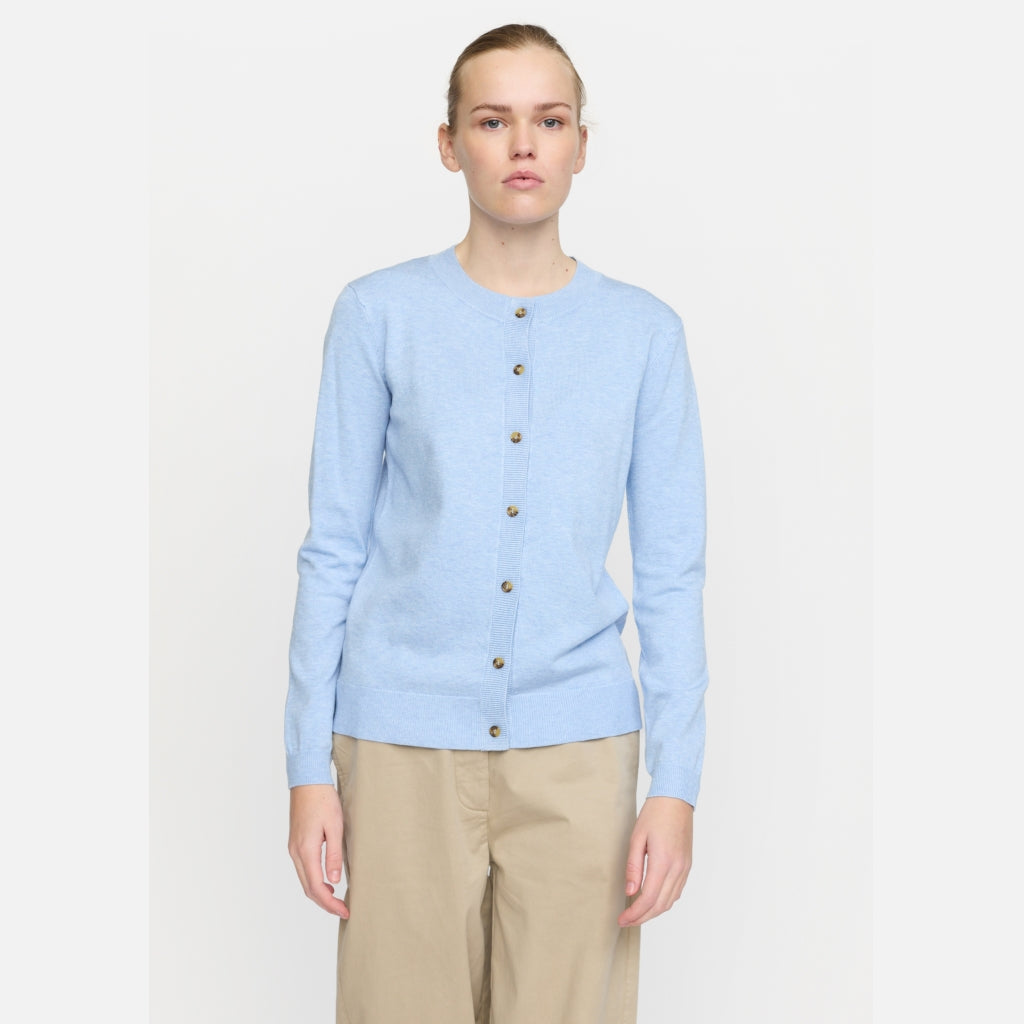 Soft Rebels Marla Strik Cardigan Windsurfer Blå