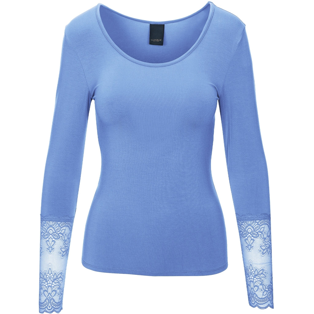 One Two Gitte T-shirt Bamboo Cashmere Blå