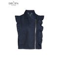 Nü Denmark Yet Vest Denim Blå