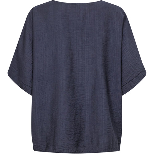 Nü Denmark Cinda Bluse Kortærmet Navy Blå