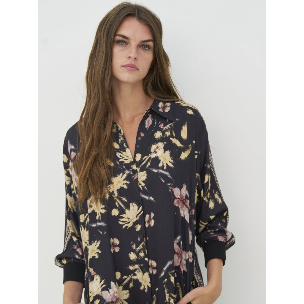 Nü Denmark Cara Kjole Blomster Sort
