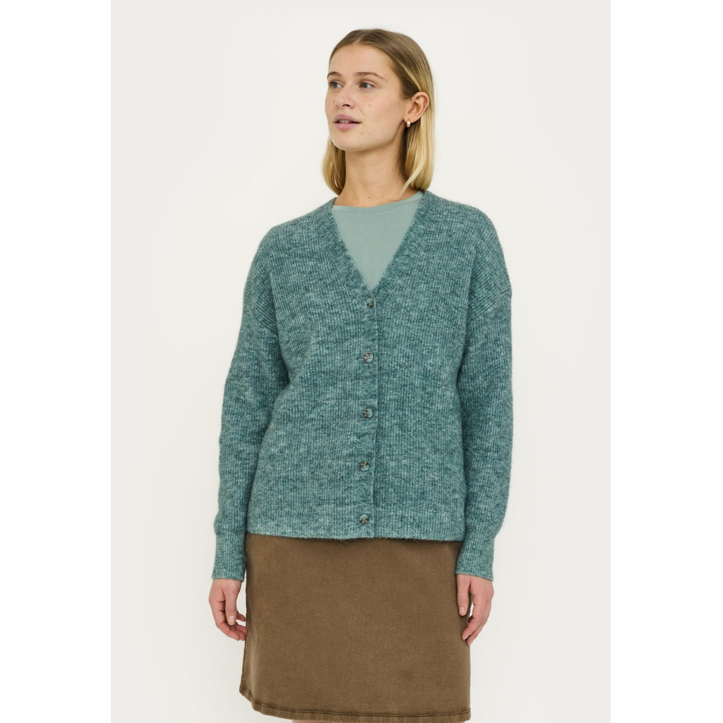 Soft Rebels Alliy Strik Cardigan Abyss Grøn