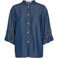 Pieszak New Whitney Skjorte Wash Real Indigo Rinse Denim Blå