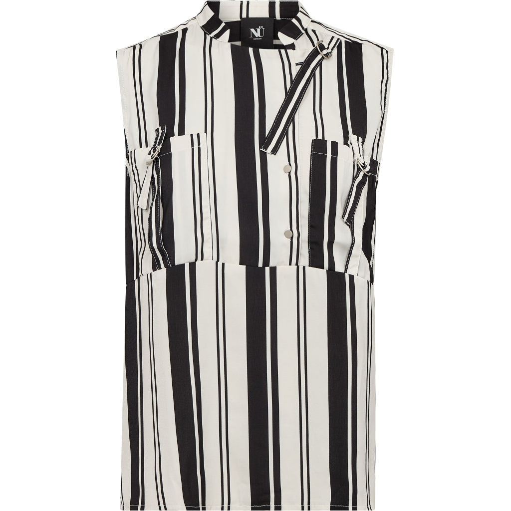 Nü Denmark Dora Bluse Strib Sort
