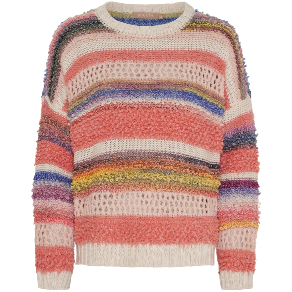 Marta Du Chateau Delilah Strik Multi Rød  Onesize