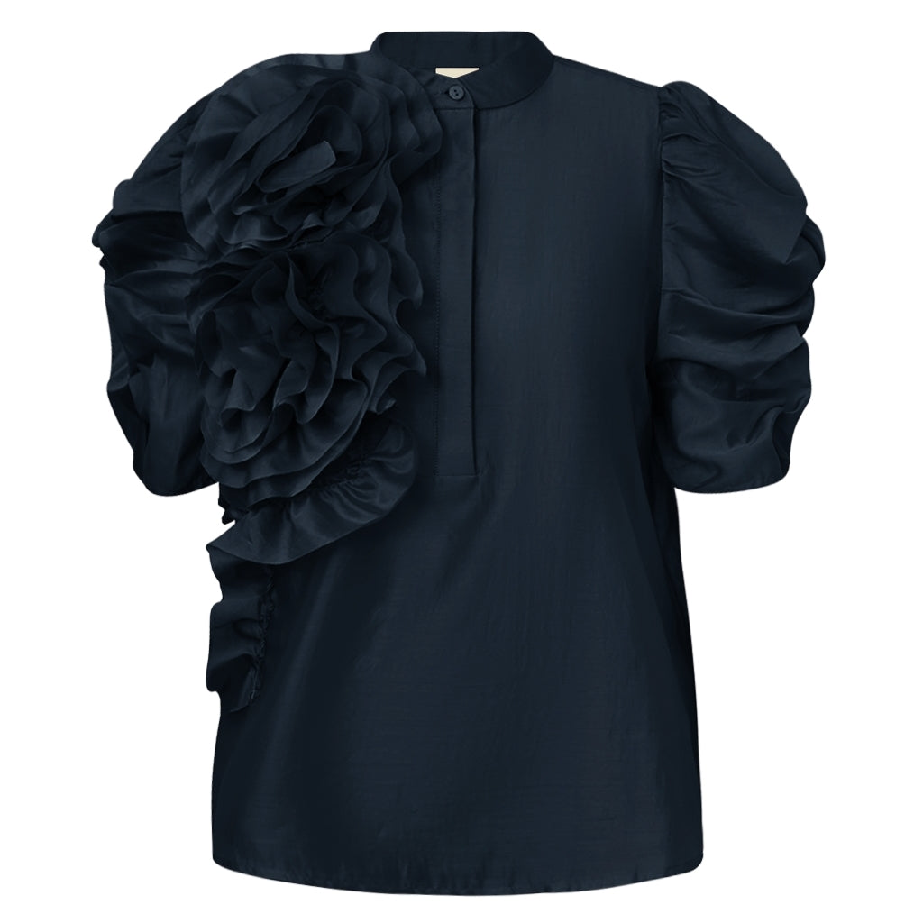 GOSSIA AnnsofiGO Bluse Navy Blå