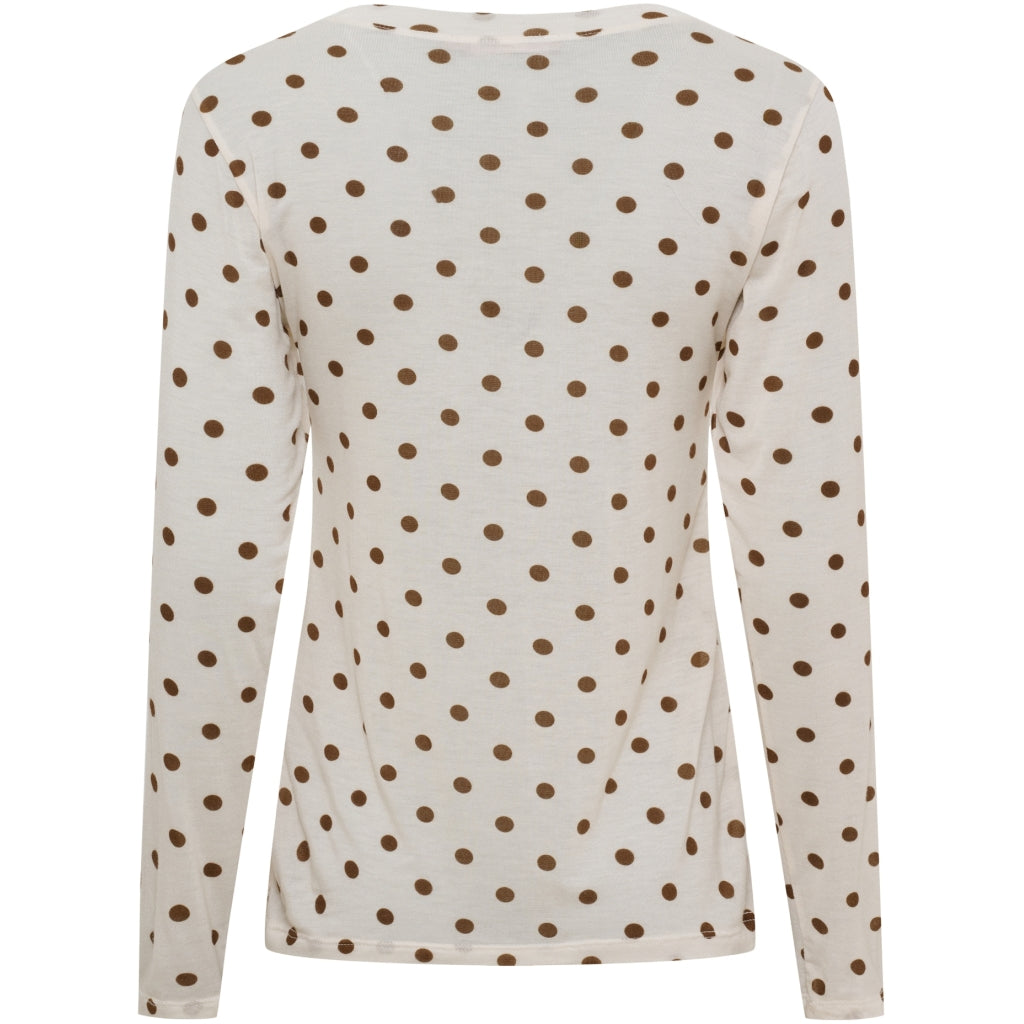 Marta Du Chateau Elissa Top Prikker Beige