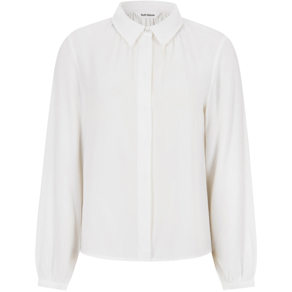 Soft Rebels Jarrah Skjorte Snow Hvid