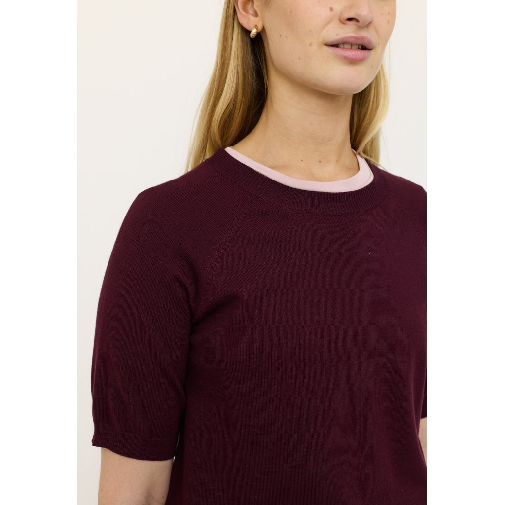 Soft Rebels Marla Strik O-Neck Vinyard Wine Rød