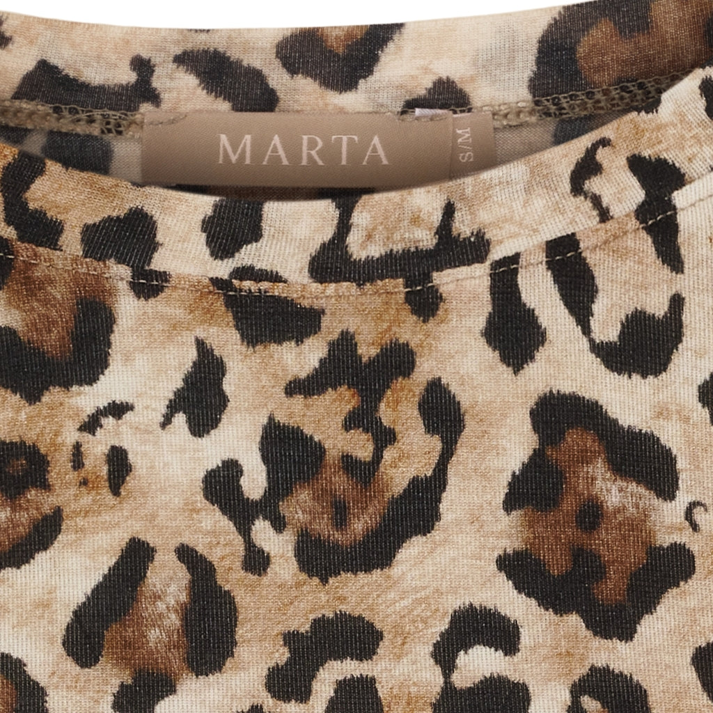 Marta Du Chateau Elissa Top Leopard Camello Brun