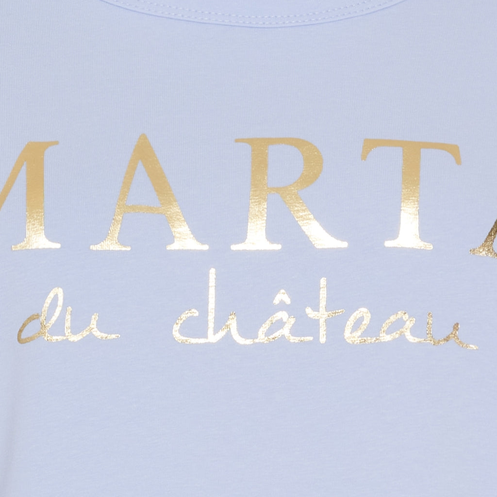 Marta Du Chateau Jeanette T-shirt Light Blå