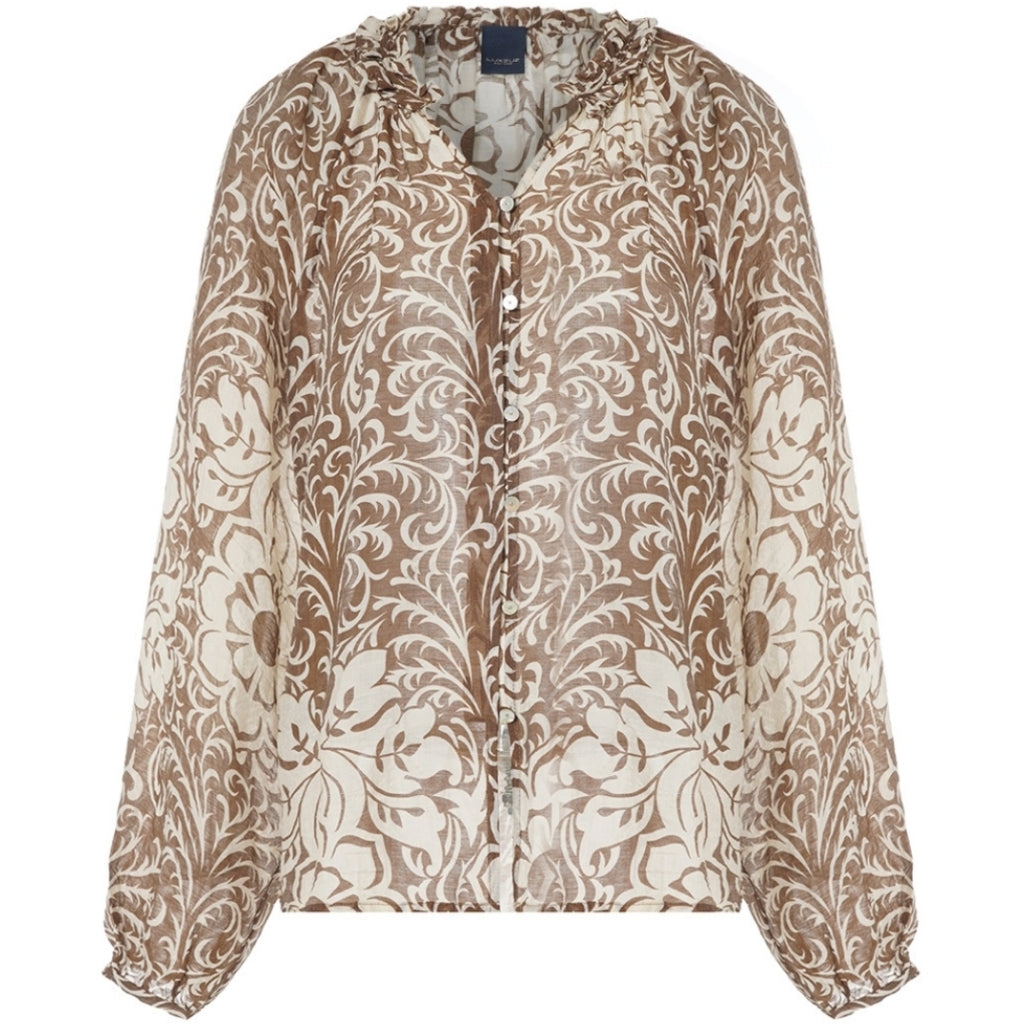 One Two Chalina Skjorte Cocoa Brun