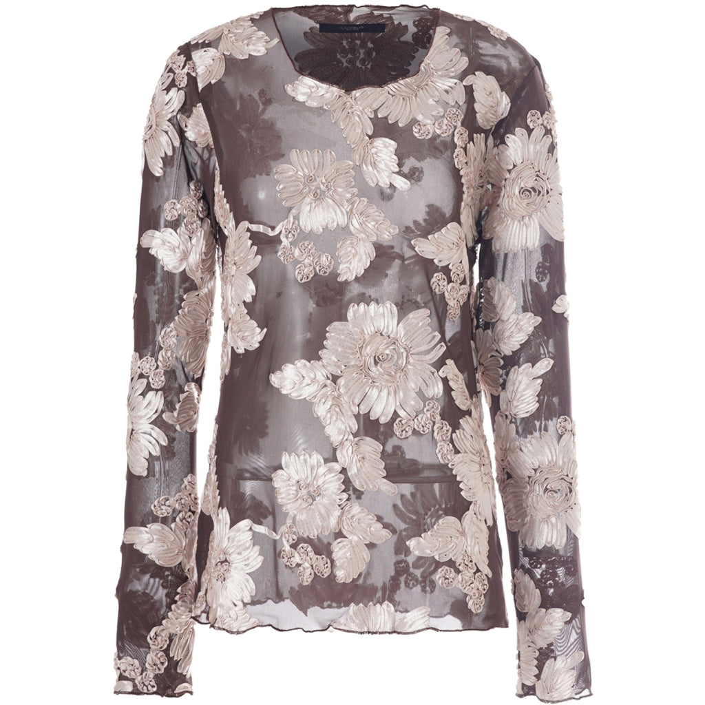One Two Florana T-shirt Chocolate Plum Brun