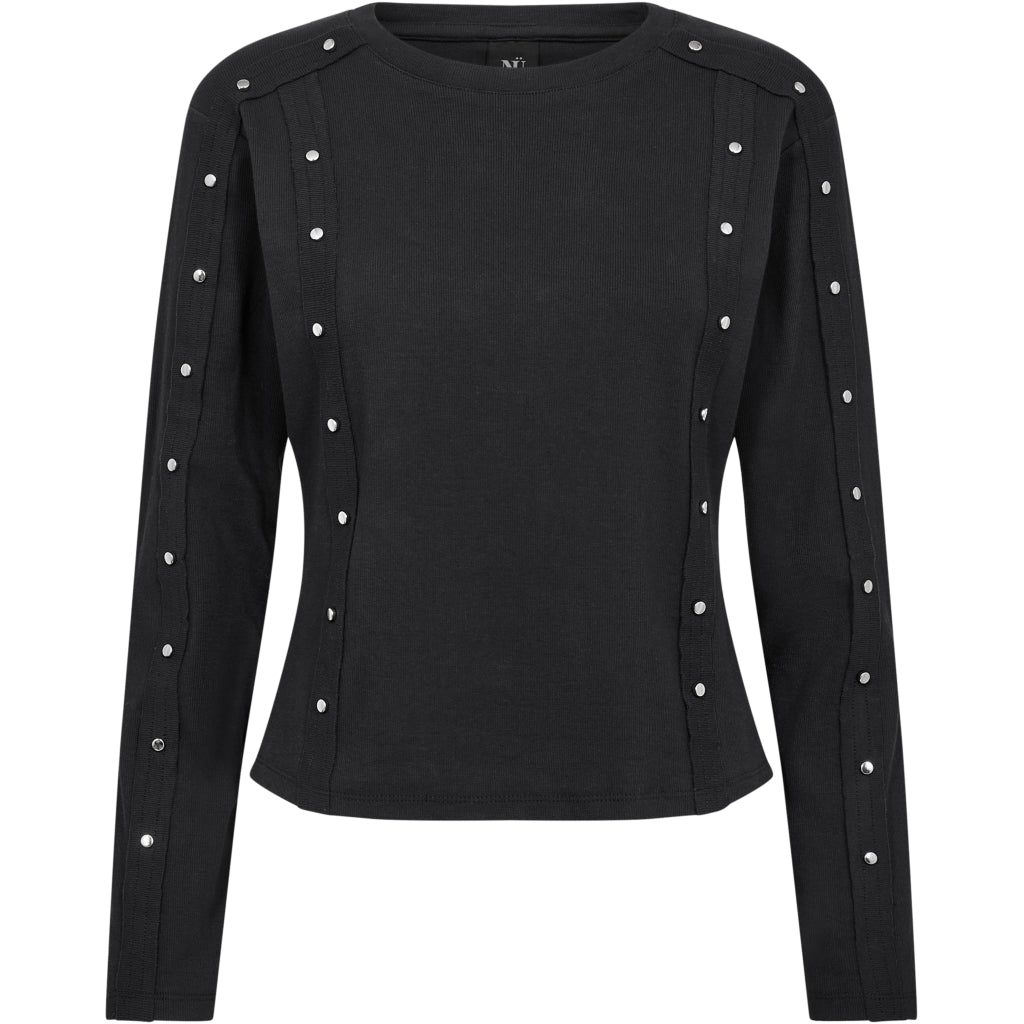 Nü Denmark Erin T-shirt Langærmet Sort