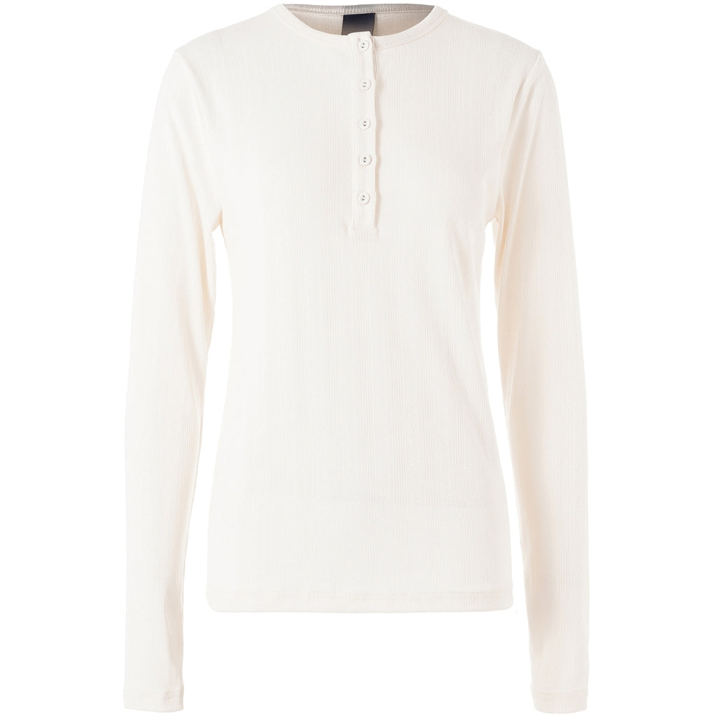 One Two Ambutto Pointelle T-shirt Ecru Hvid