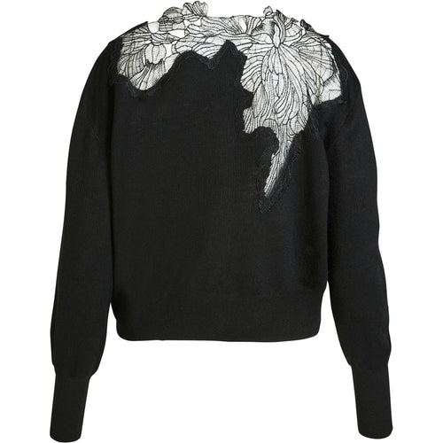 Nü Denmark Bobbi Strik Bluse Sort