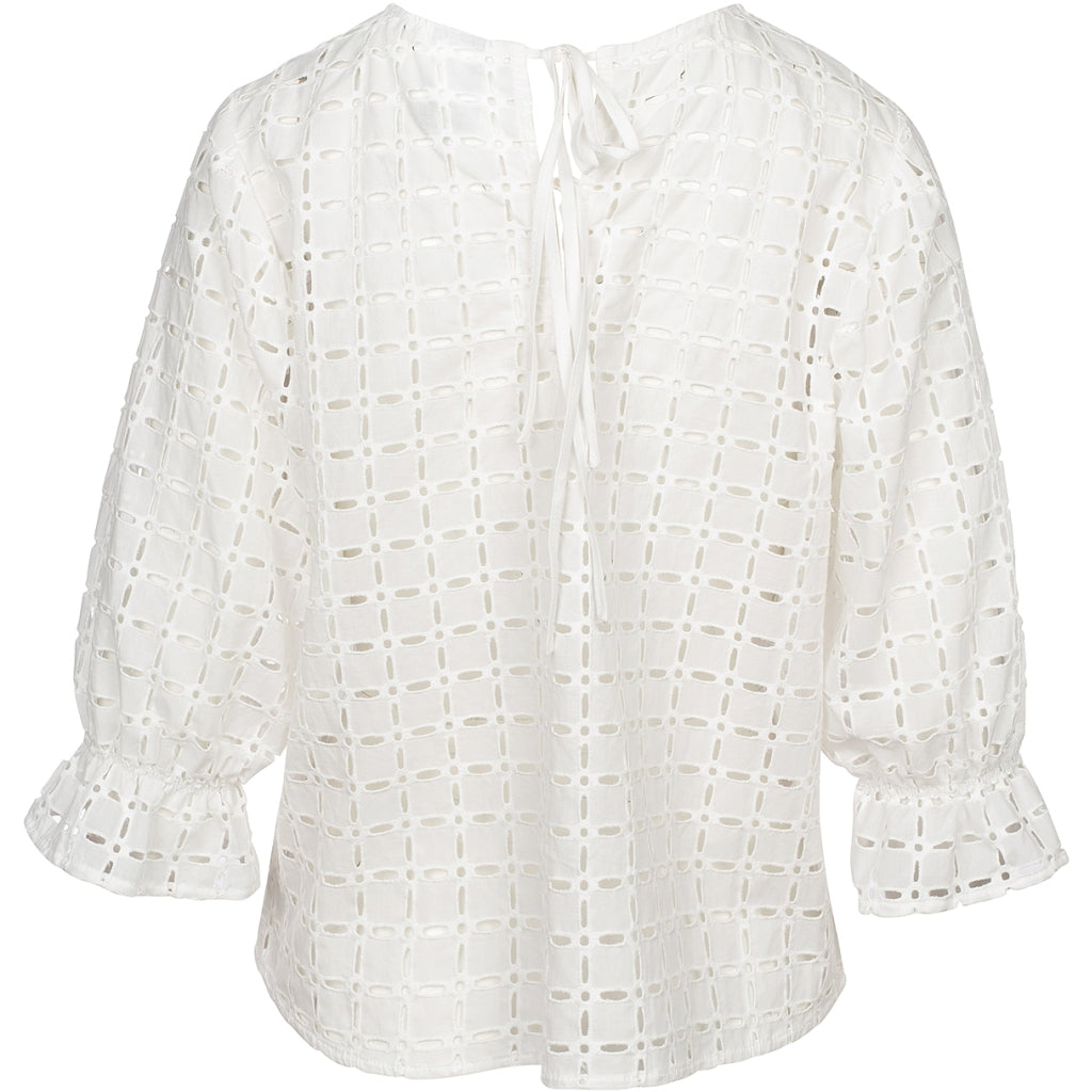 One Two Constan Bluse Cream Hvid