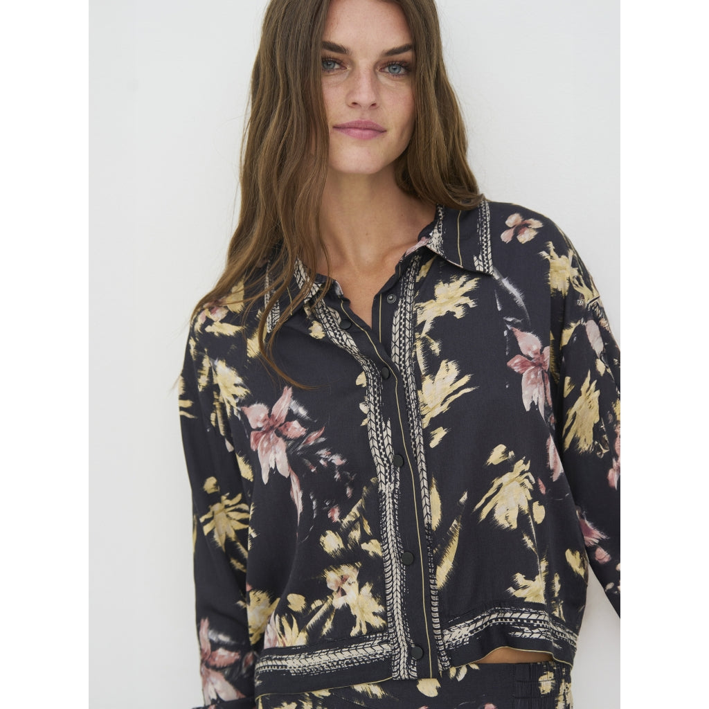 Nü Denmark Cara Skjorte Blomster Sort