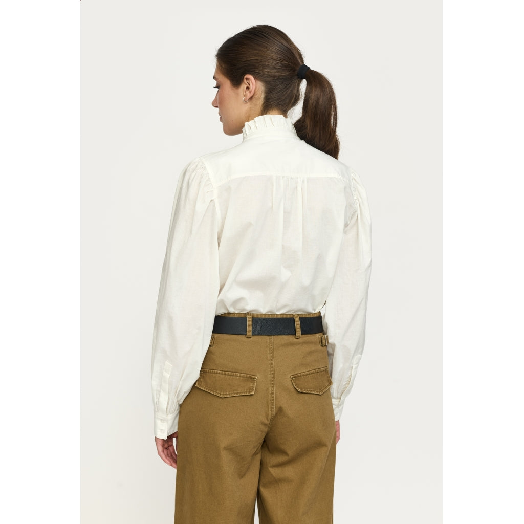 Soft Rebels Sunny Skjorte Arctic Wolf Hvid