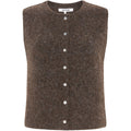 Soft Rebels Camilla Strik Vest Demitasse Melange Brun