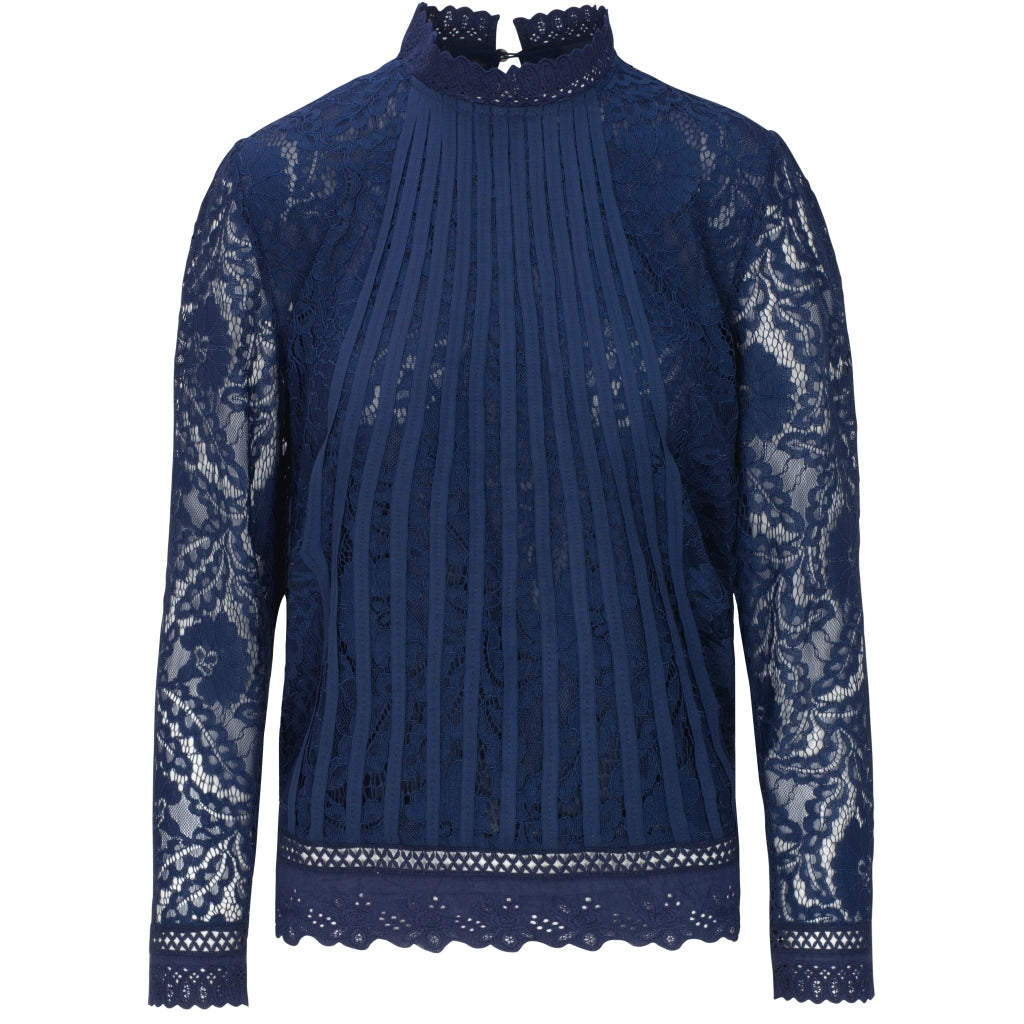 One Two Laizy Bluse Mørk Blå