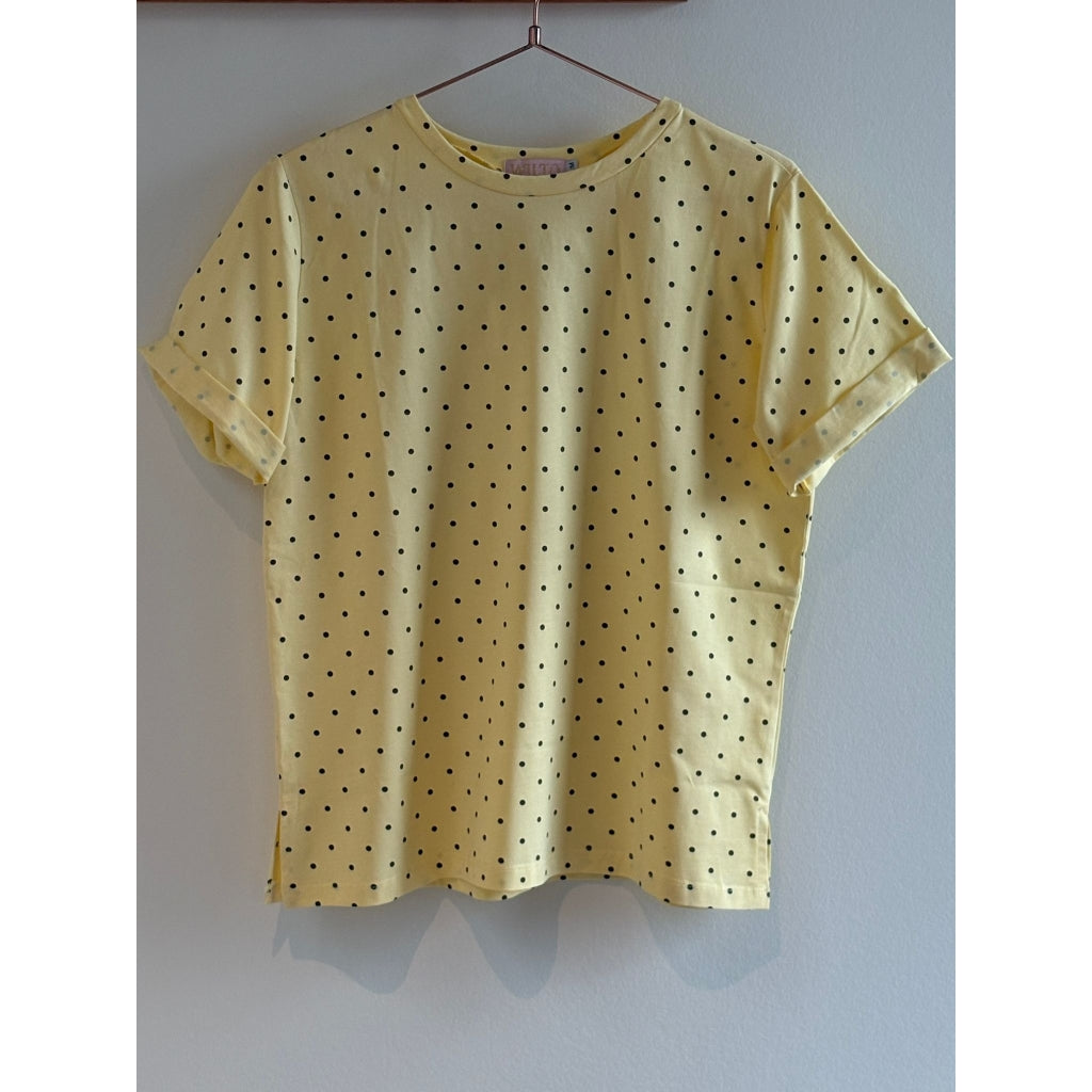 WILTO T-shirt Dots Gul
