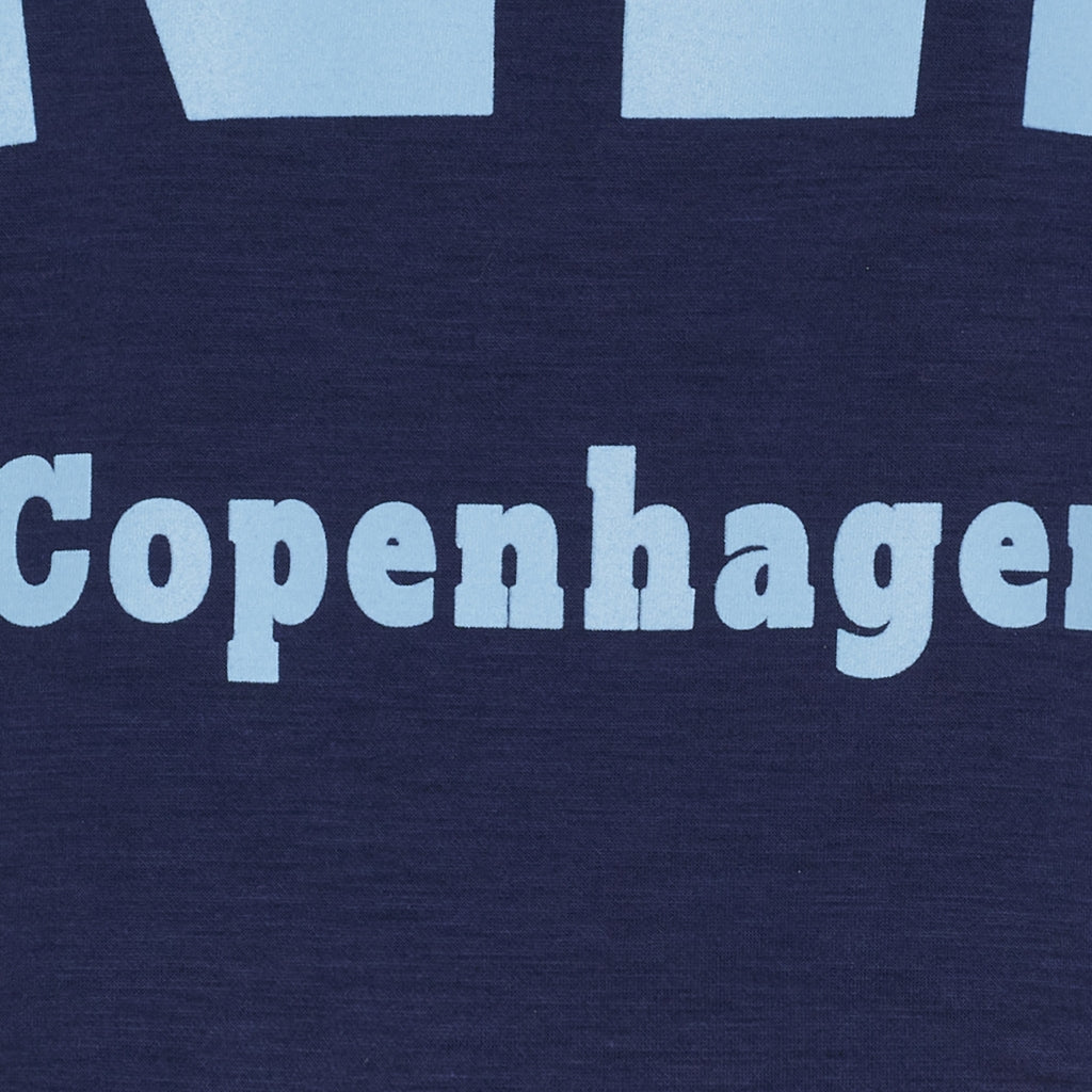 Marta Du Chateau Hibiscus Sweatshirt Navy Sky Blå