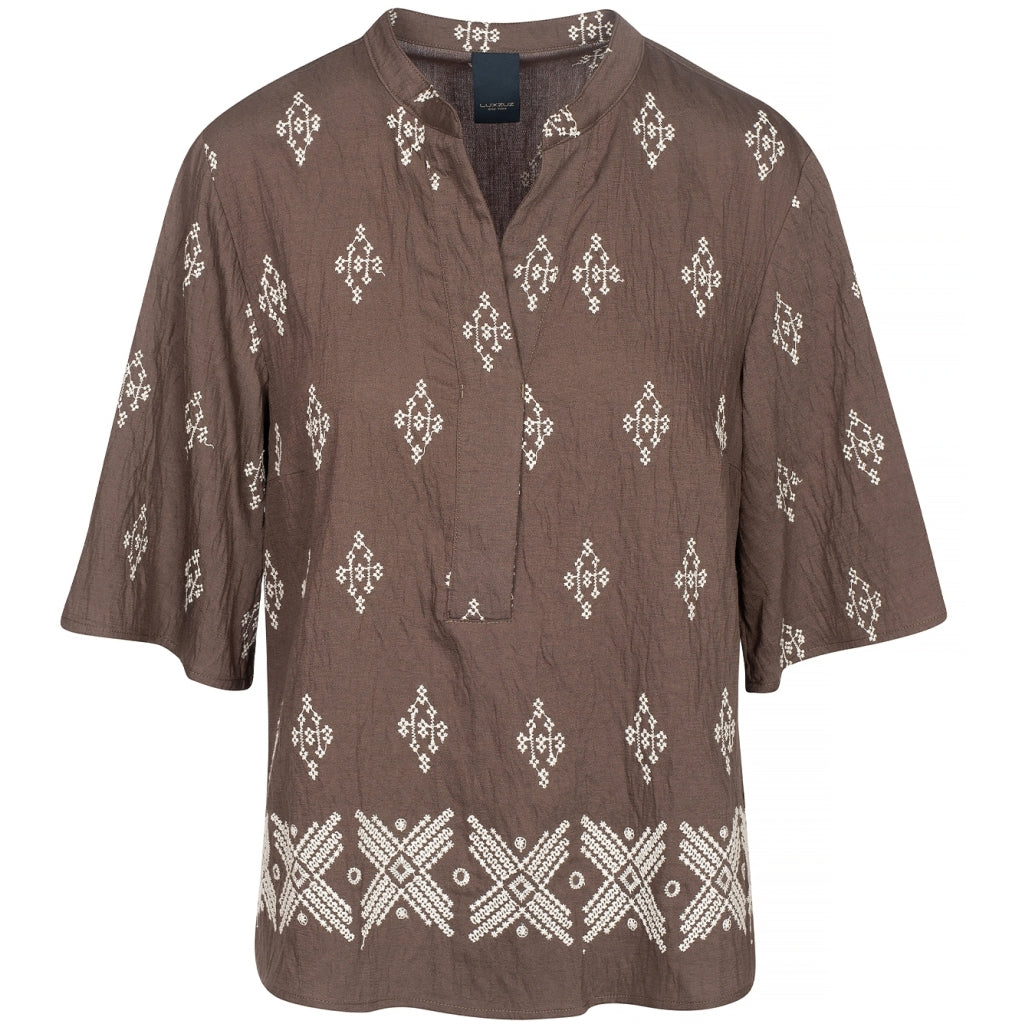 One Two Josiane Bluse Chocolate Brun