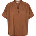 Soft Rebels Gallia Bluse Bison Brun