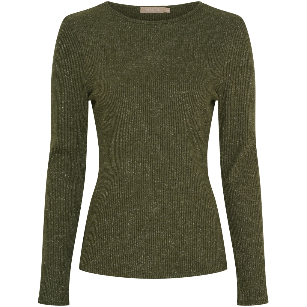 Marta Du Chateau Lunara T-shirt Langærmet Oliven Grøn
