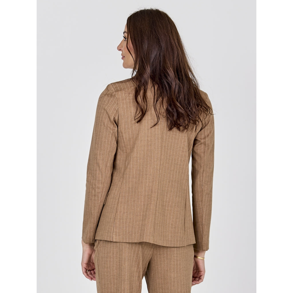Nü Denmark Commy Blazer Dark Earth Mix Brun