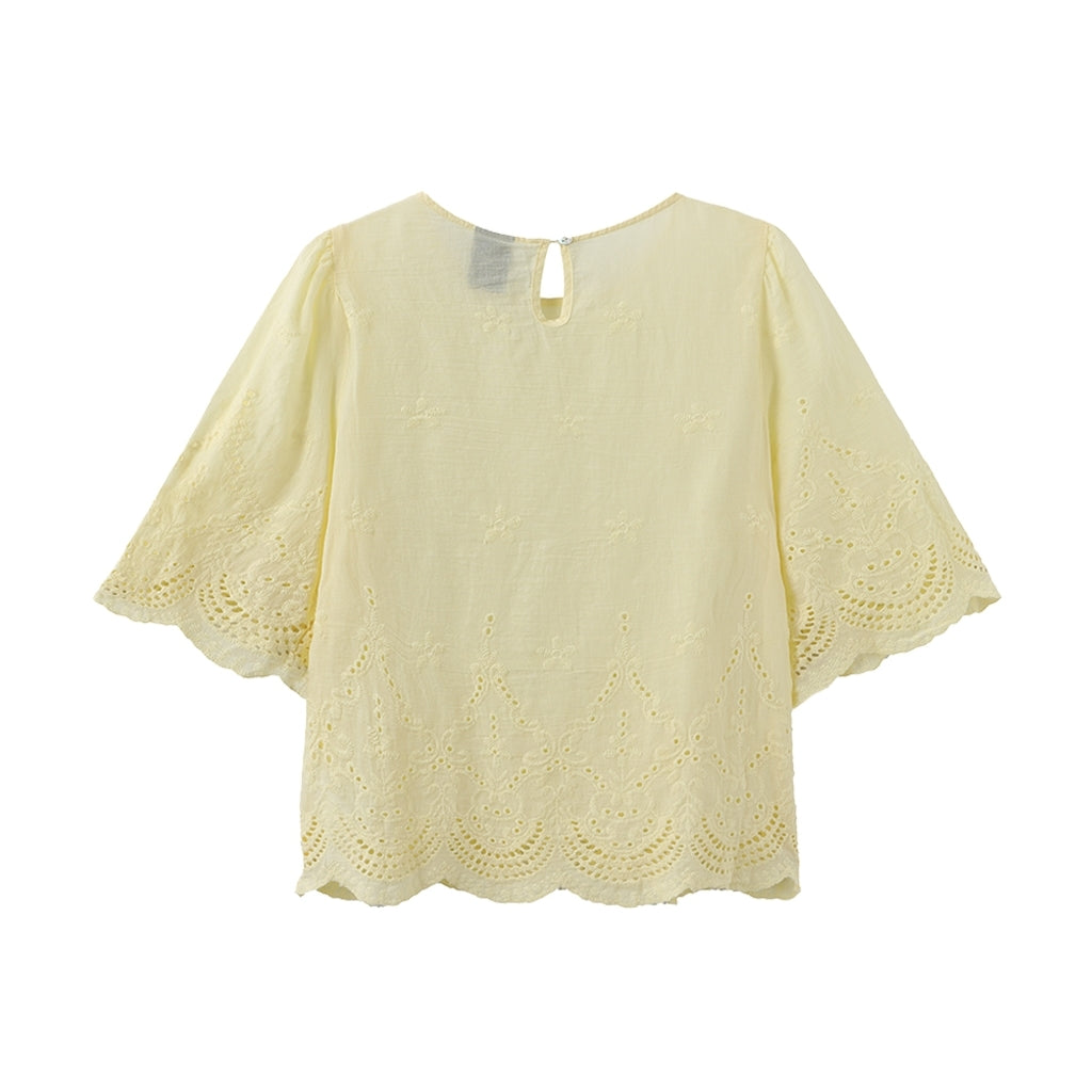 One Two Virginia Bluse Lys Gul