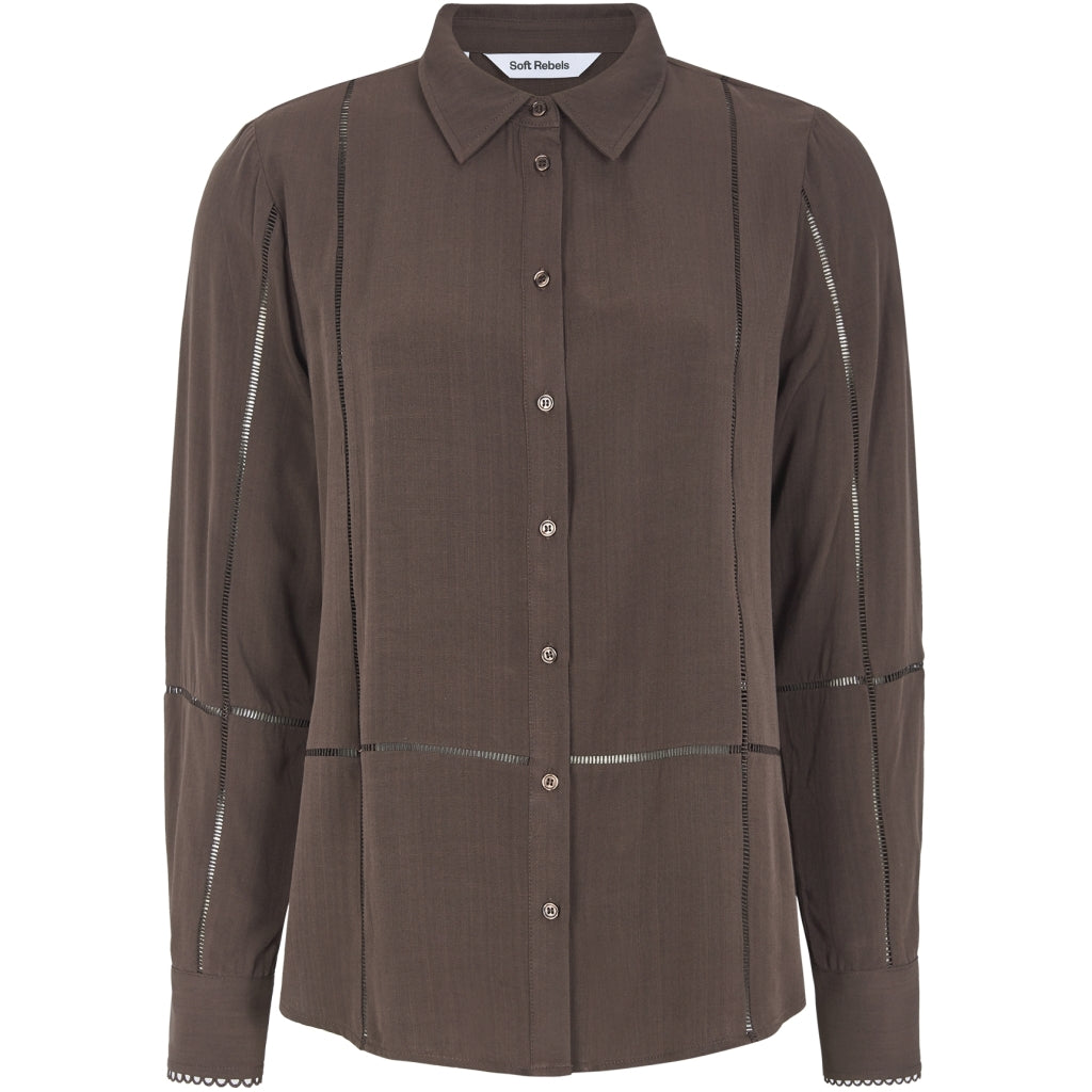 Soft Rebels Edwina Skjorte Coffee Brun
