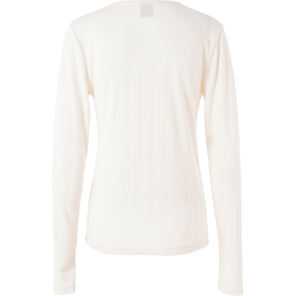 One Two Ambutto Pointelle T-shirt Ecru Hvid