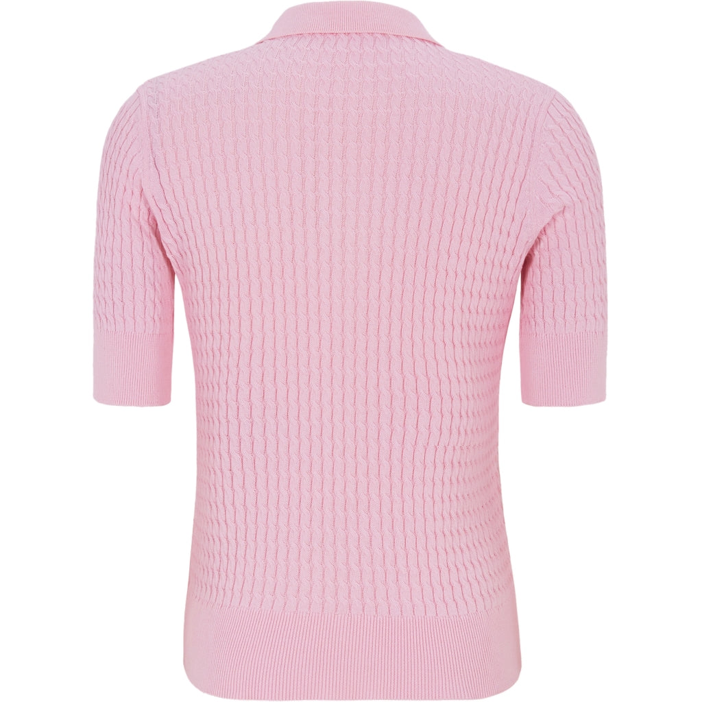 Soft Rebels Beth Polo Strik Bleached Mauve Lyserød