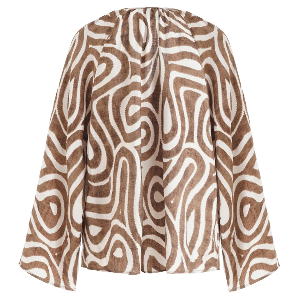 One Two Eivoa Bluse Sepia Brun