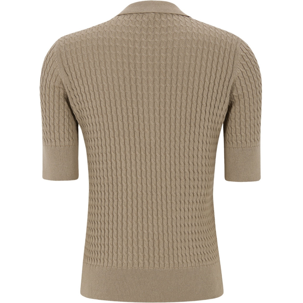 Soft Rebels Beth Polo Strik Greige Brun