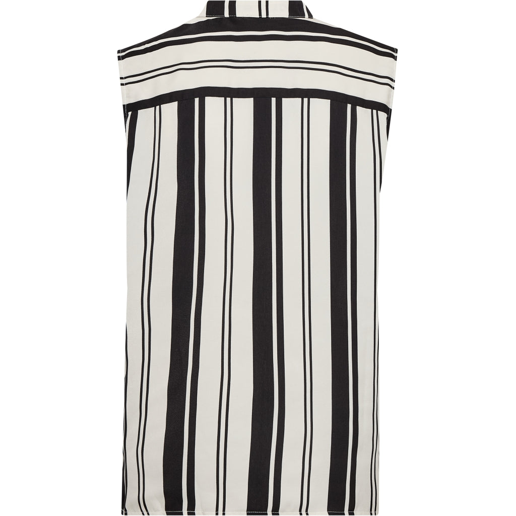 Nü Denmark Dora Bluse Strib Sort