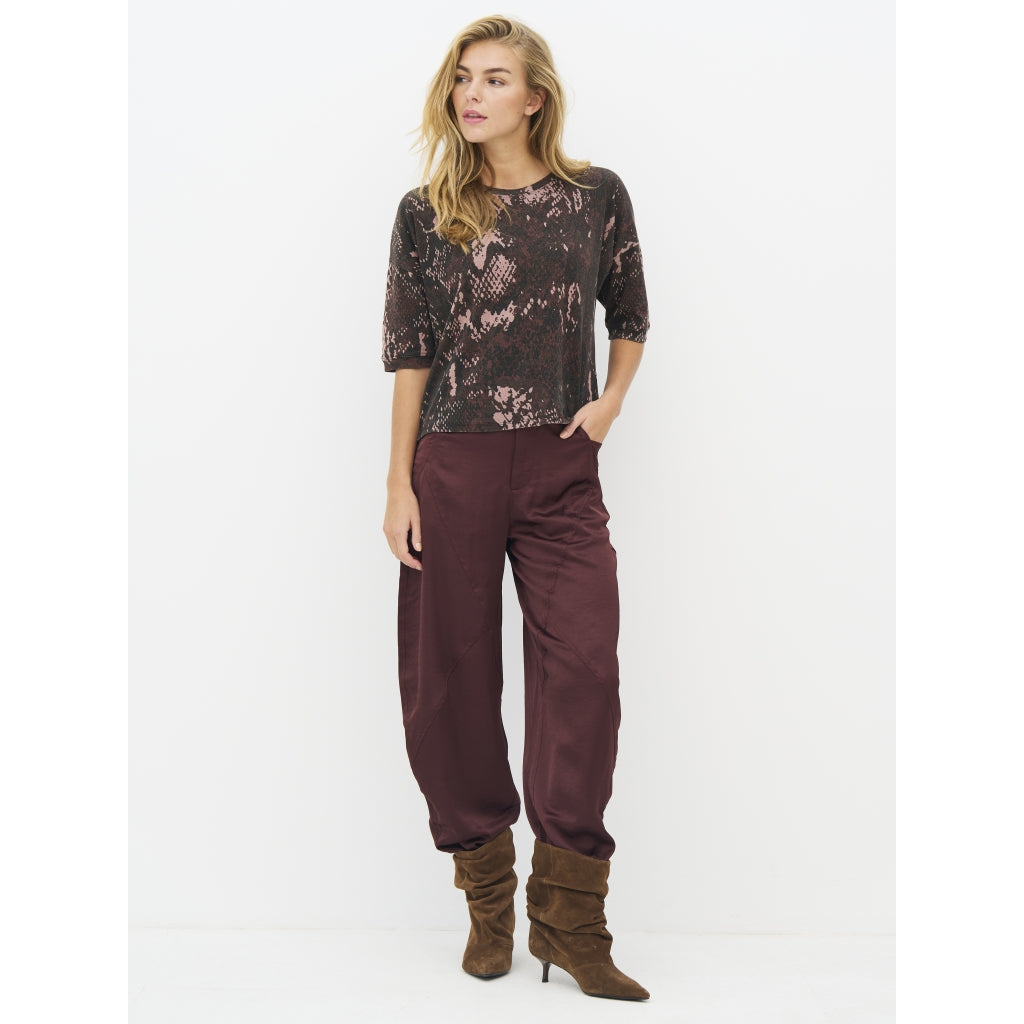 Nü Denmark Enola T-shirt Rosa Snake