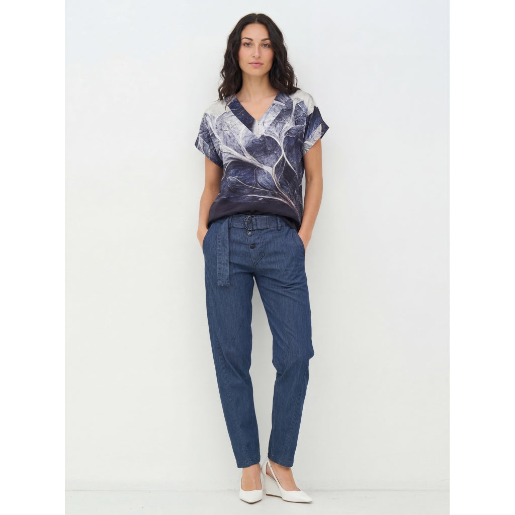 Nü Denmark Cilje Bluse Print Sort
