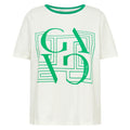 GOSSIA BasGO T-shirt Creme Diamond Grøn
