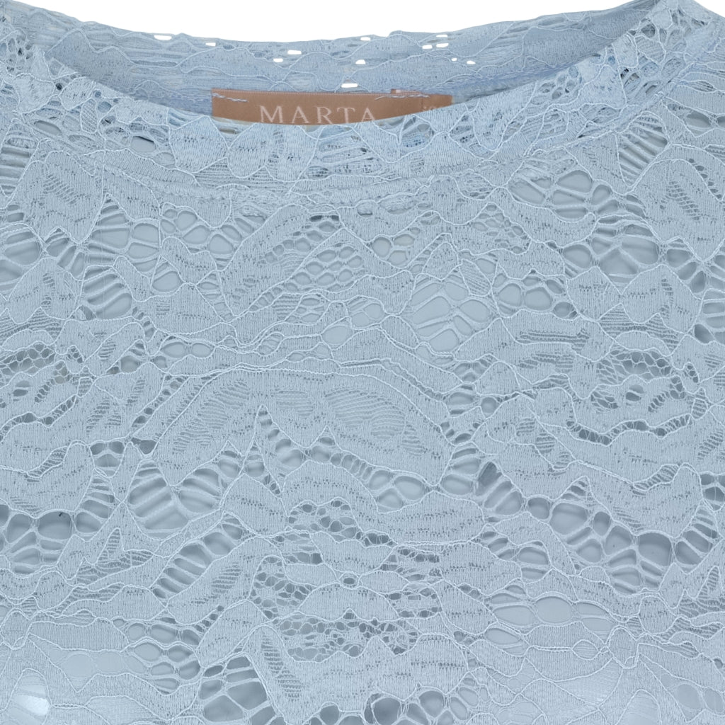 Marta Du Chateau Milley T-shirt Langærmet Lys Blå