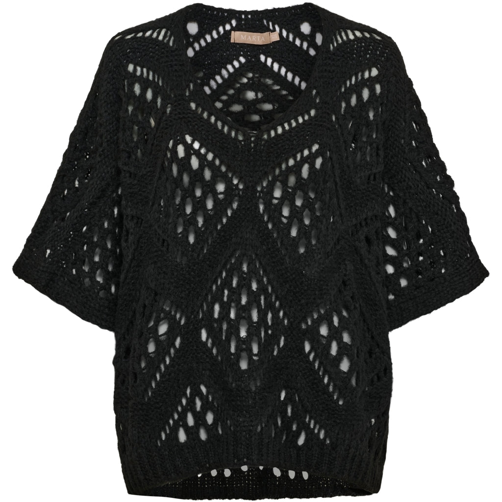 Marta Du Chateau Nieve Strik Sort  Onesize