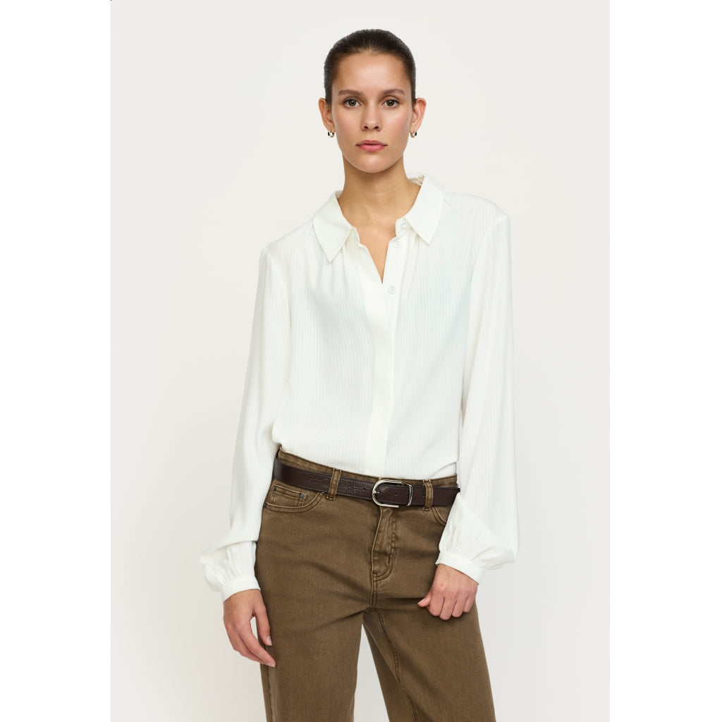 Soft Rebels Jarrah Skjorte Snow Hvid