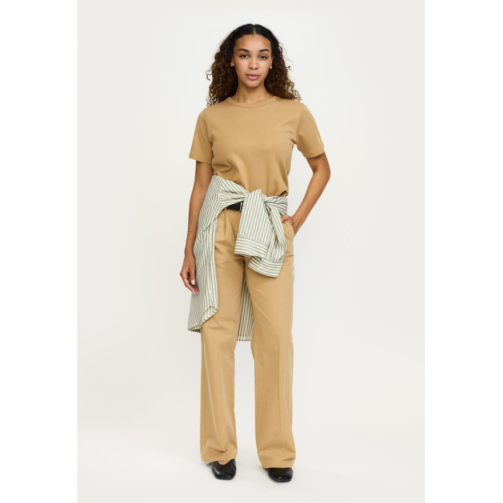 Soft Rebels Hella T-shirt GOTS Cartouche Brun